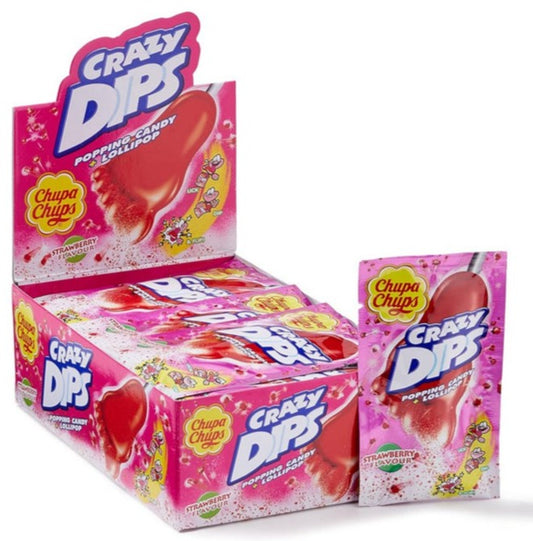 Chupa Chups - Crazy Dip Strawberry (24ct.)