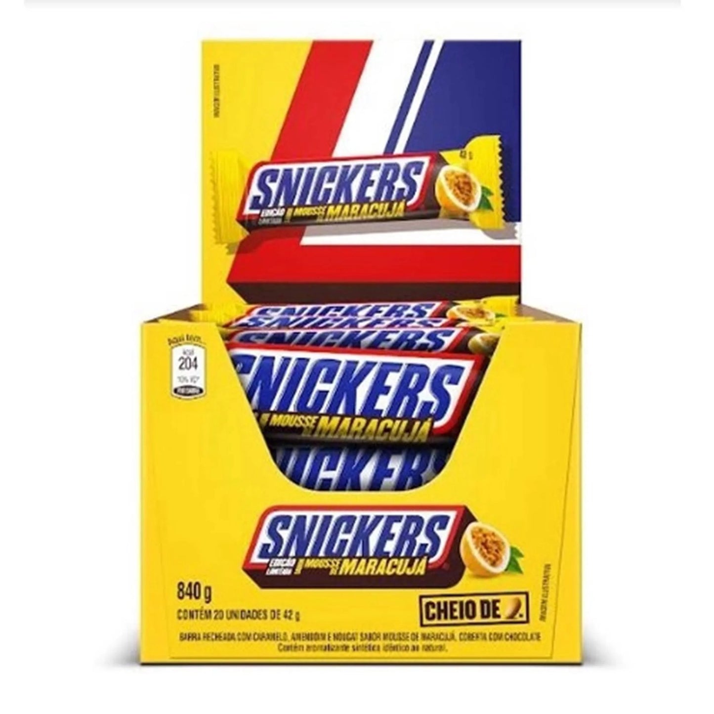 CHOCOLATE SNICKERS MOUSSE DE MARACUJA (42g) (20ct.) (Brazil)