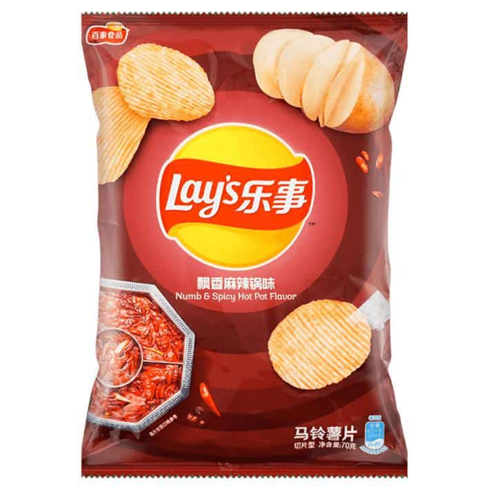 Lay's Numb & Spicy Hot Pot (68g) (China) 6-Pack