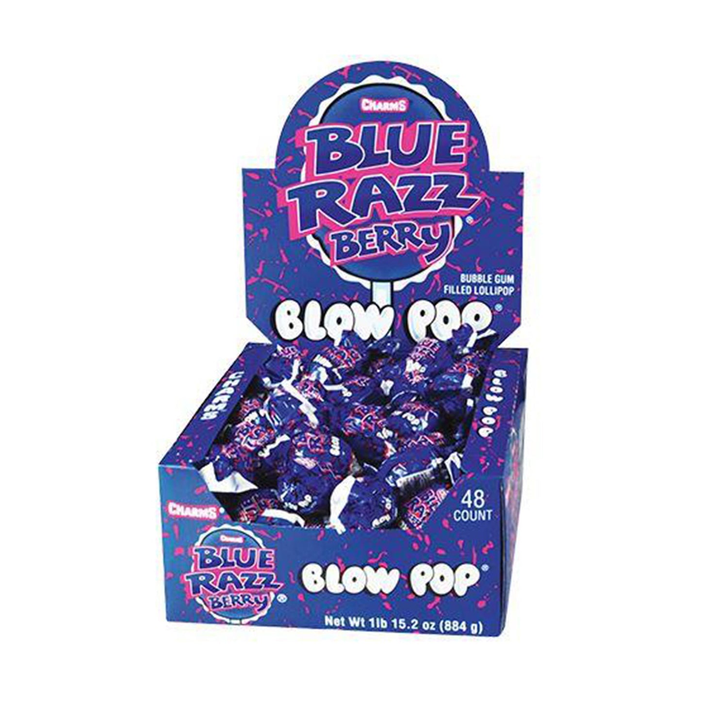 Blow Pops Blue Razz Berry Flavor (18.4g) (48ct)