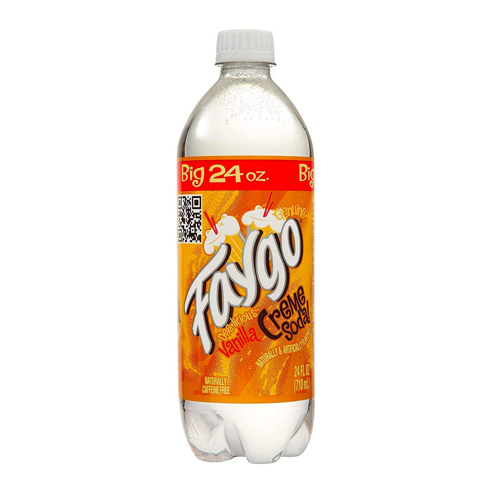 Faygo Vanilla Creme Bottle (24oz) 6-Pack