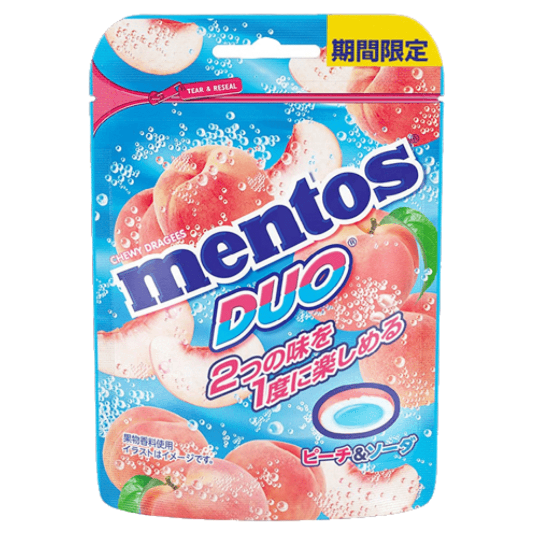 Mentos Duo Peach (45g) 5-Pack