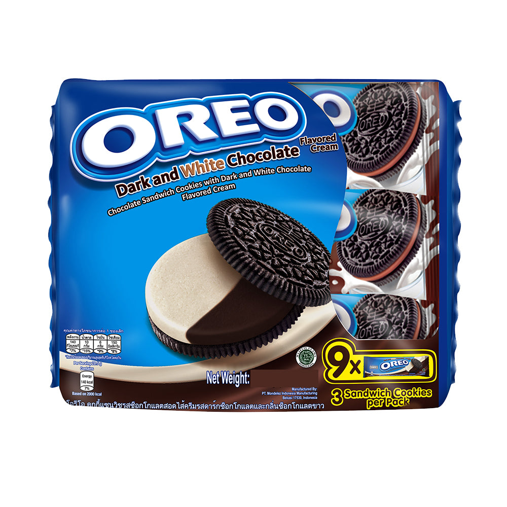Oreo Dark and White Chocolate Cookies (3ct x9 per pack) 3-Pack