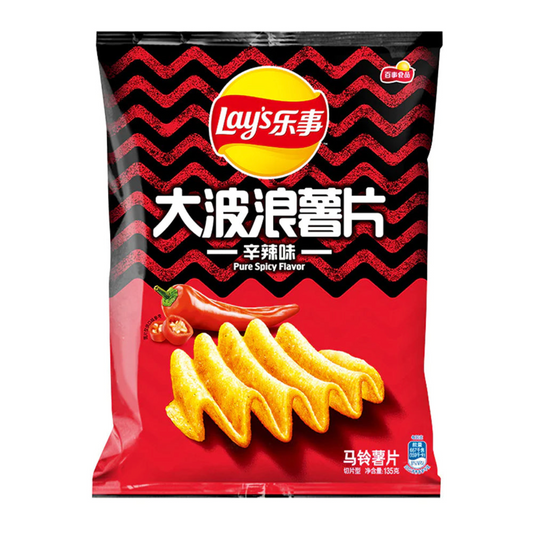 Lay's Wavy Pure Spicy Flavor (70g) (China) 6-Pack