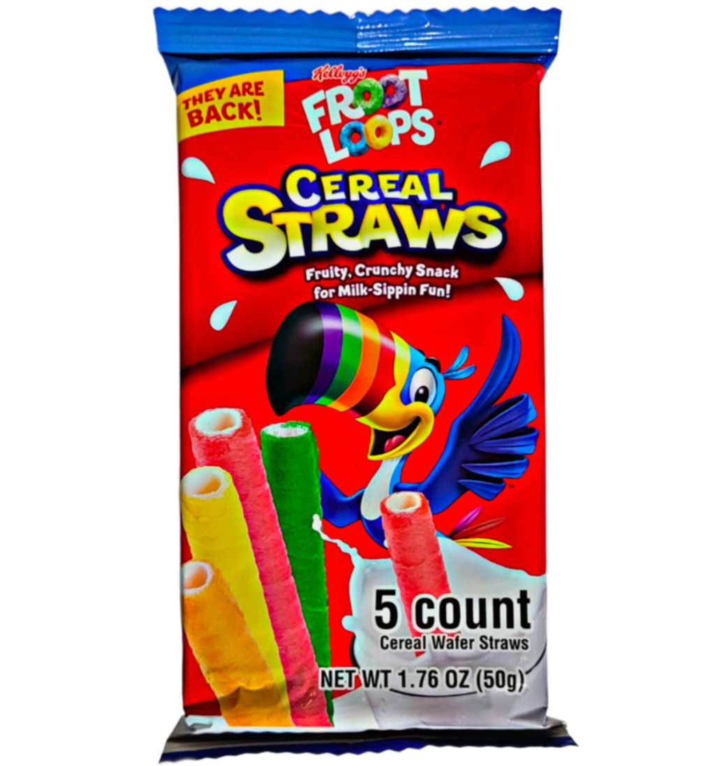 Froot Loops Cereal Straws (5 ct) (50g) 6-Pack