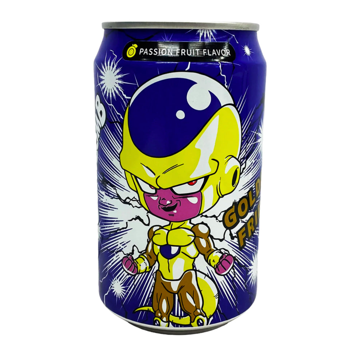 Ocean Bomb Dragon Ball Z Soda, Golden Frieza Passion Fruit (11.15oz) (Taiwan) 6-Pack