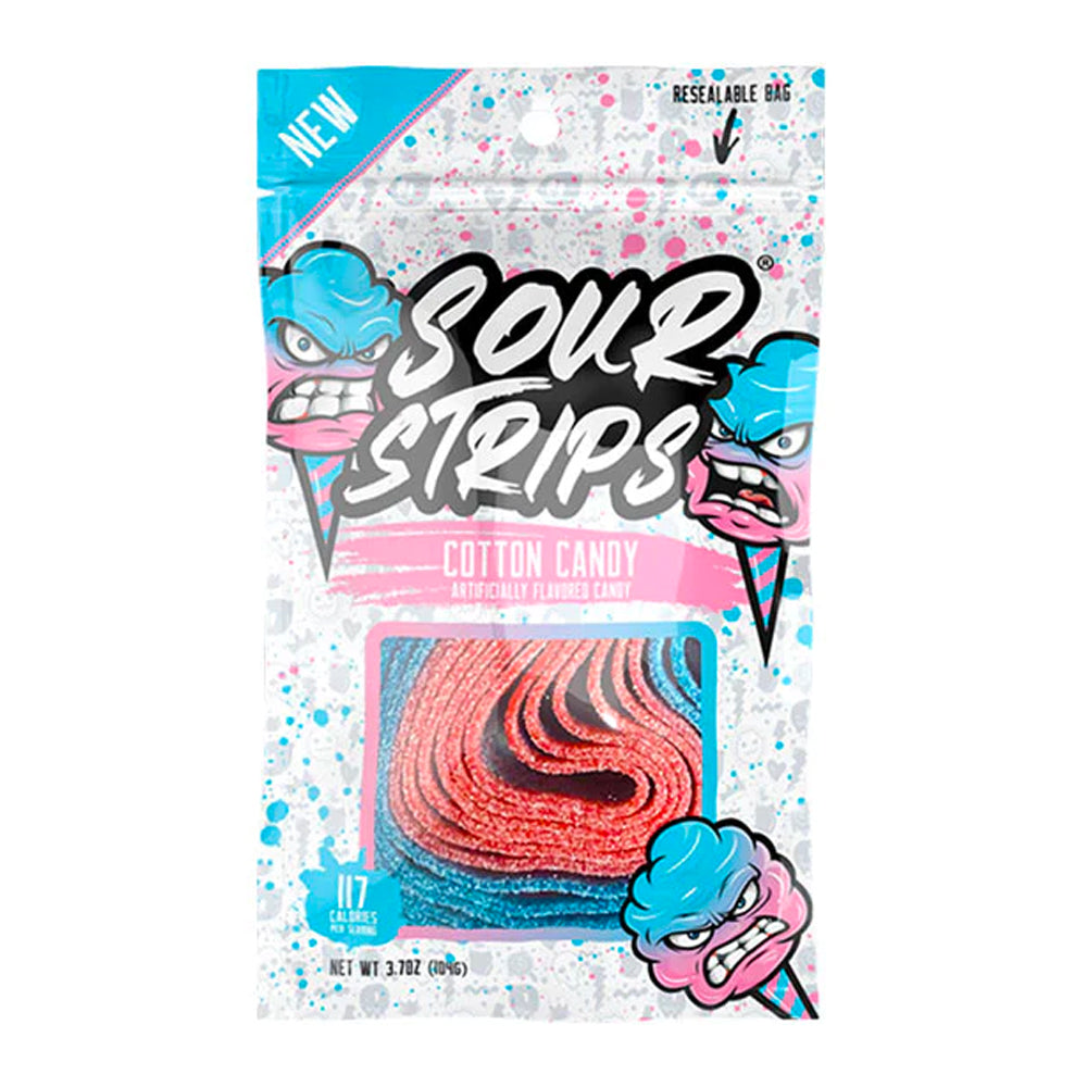 Sour Strips Cotton Candy (3.7oz) 4-Pack