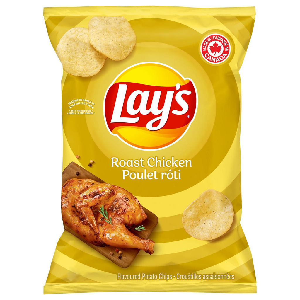 Lay's Roast Chicken Poulet roti (66g) (Canada) 6-Pack