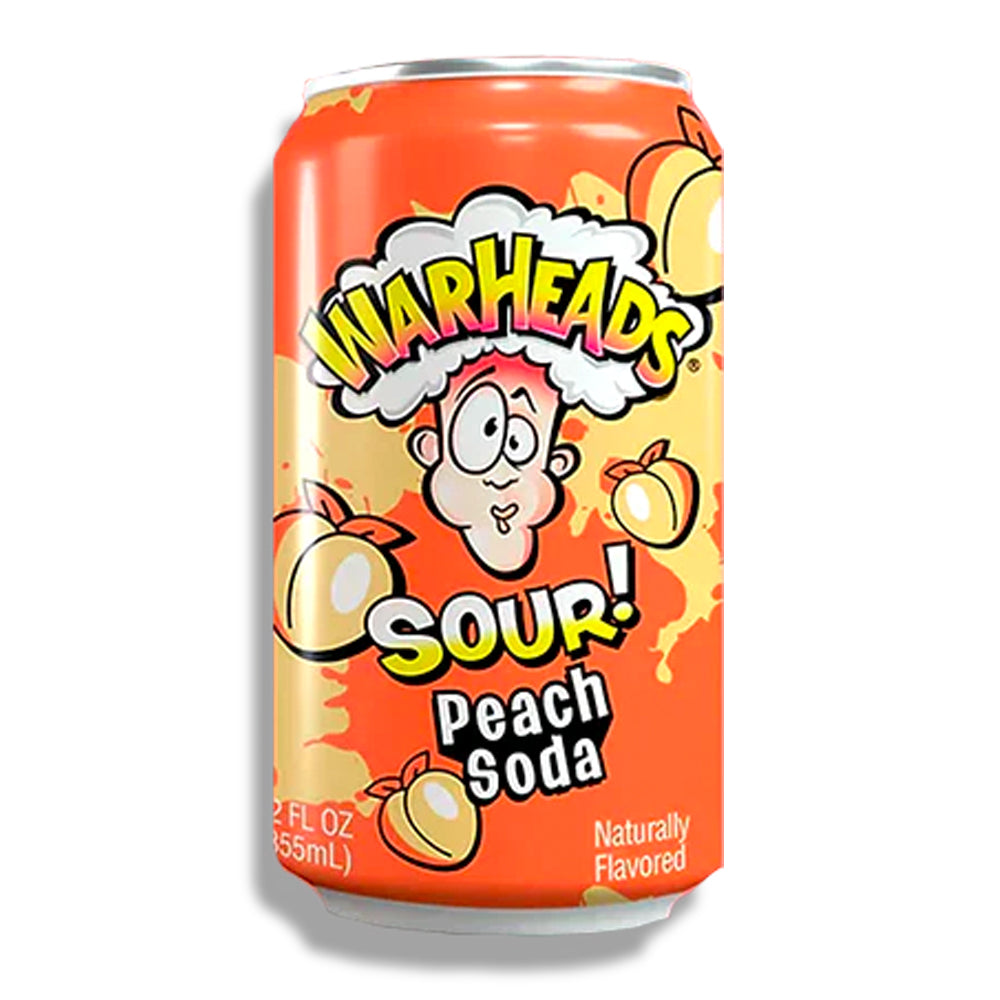 Warheads Sour Peach Soda (340ml) 12-Pack
