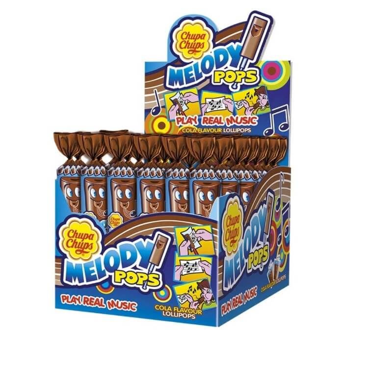 Chupa Chups Melody Pops Cola Flavor Lollipops (15g) (48ct)